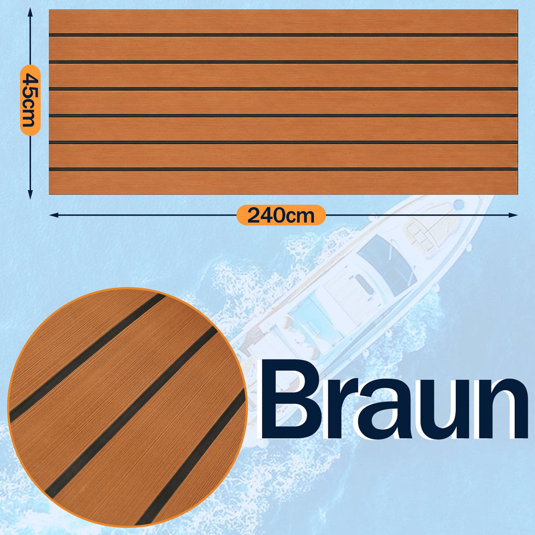 Boot Flooring EVA Teak Flooring Self-Adhesive | Bowlift