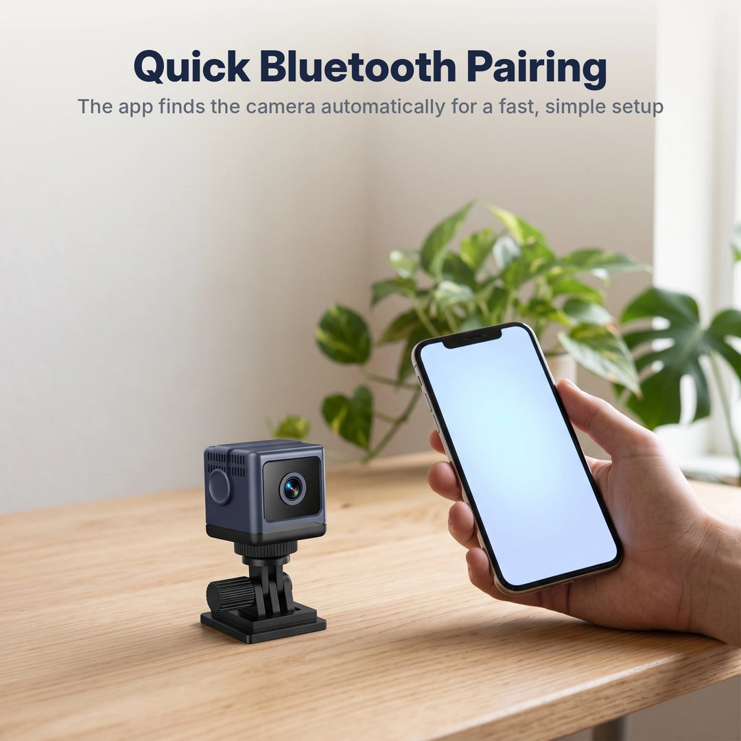 Pairing the camera with a smartphone over Bluetooth