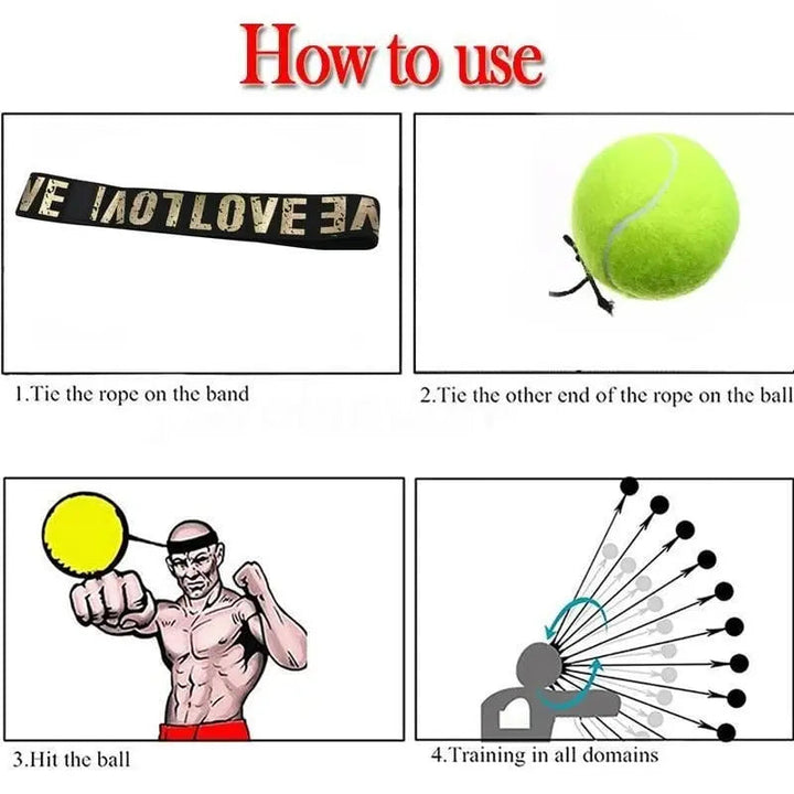 BowLift | Boxing Headband with Reflex Ball for Increased Reaction Power