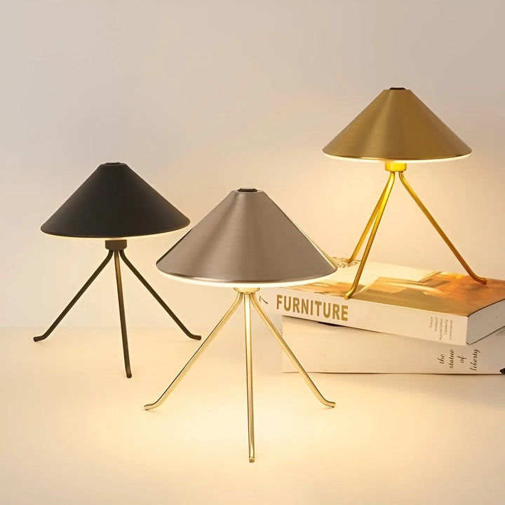 BowLift | Eleganza Luxe Table Lamp – USB Rechargeable LED Lighting with Chic Design in Black, Gold and Silver