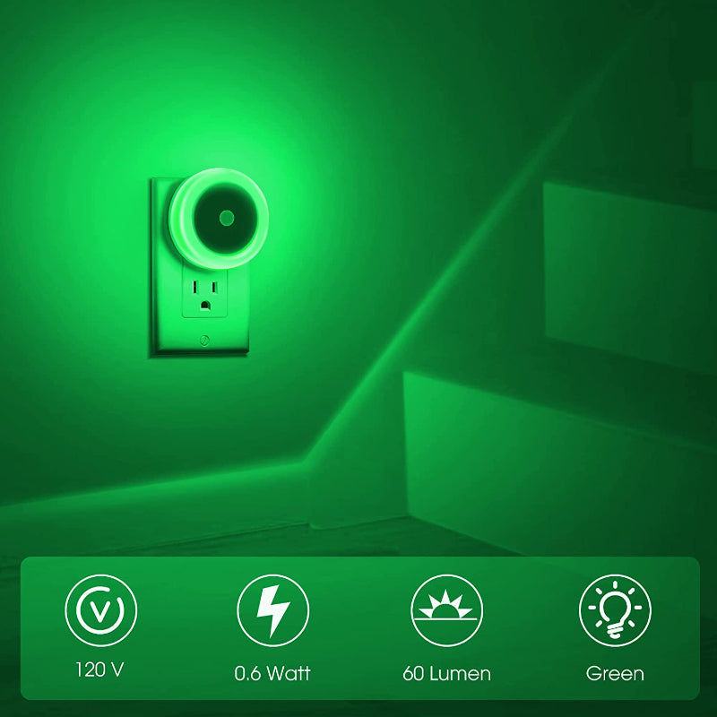 BowLift | Night lights plug into the wall [4Pack], night light with light sensors, LED night light for the children's room, baby night light, bathroom night light, stair lights, hallway light