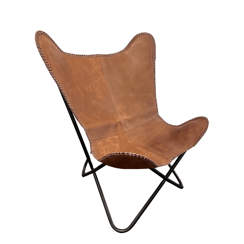 Bat chair made of real leather (available in different colors) | Bowlift