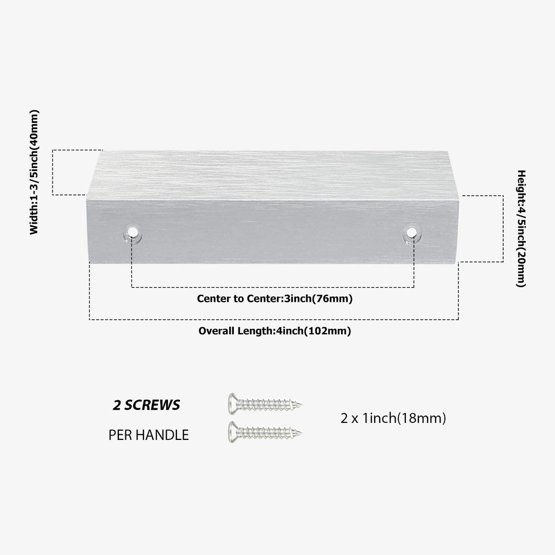Bowliftack Kitchen Cabinet Finger Edge Drawer Handles | Bowlift