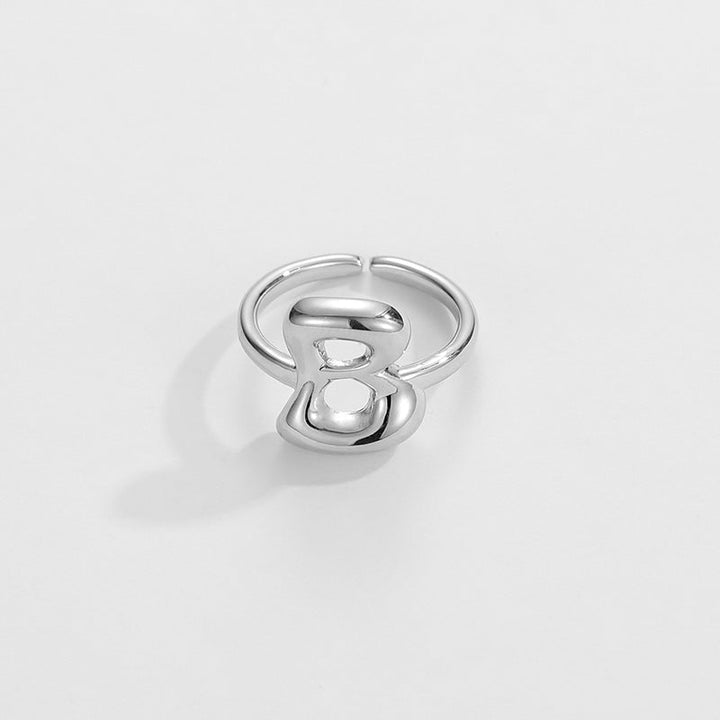 BowLift | Cute Bubble Letter Initial Ring