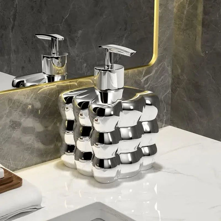 BowLift | Ceramic Soap Dispenser with Bubble Design for Bathroom or Kitchen