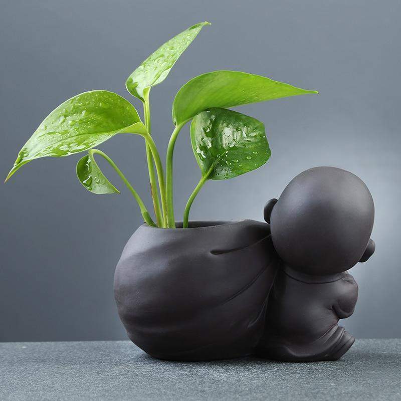 Buddha-Monk-Flowerpot Bowlift