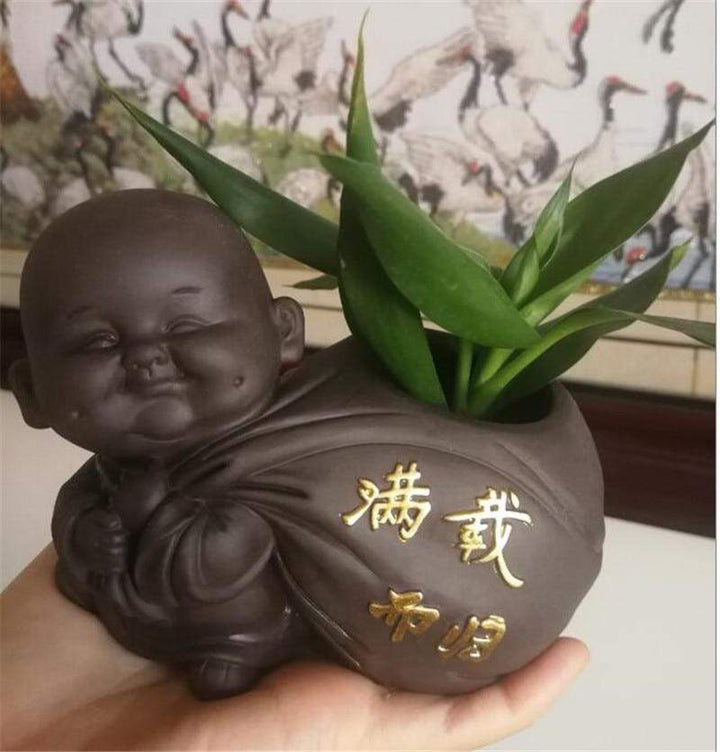 Buddha-Monk-Flowerpot Bowlift