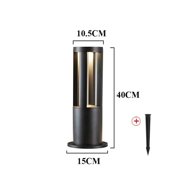 StoneGlow - Energy-efficient LED Garden Post Lamp | Waterproof and Modern Outdoor Lighting | Bowlift