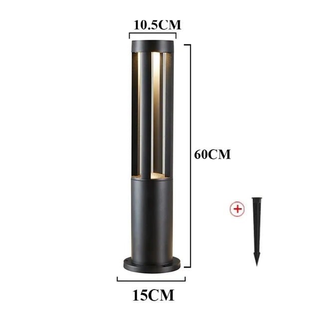 StoneGlow - Energy-efficient LED Garden Post Lamp | Waterproof and Modern Outdoor Lighting | Bowlift