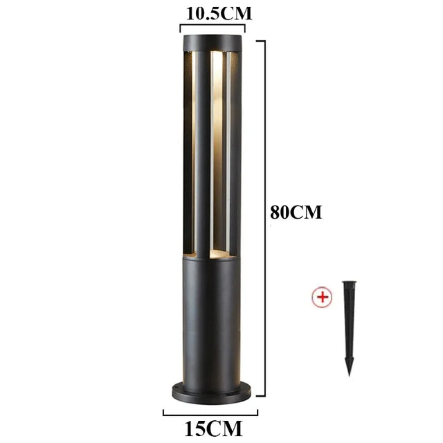 StoneGlow - Energy-efficient LED Garden Post Lamp | Waterproof and Modern Outdoor Lighting | Bowlift