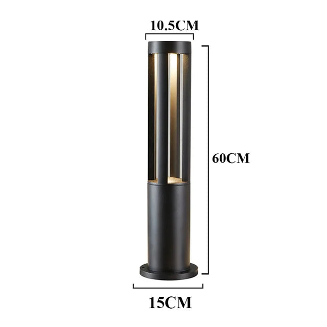 StoneGlow - Energy-efficient LED Garden Post Lamp | Waterproof and Modern Outdoor Lighting | Bowlift