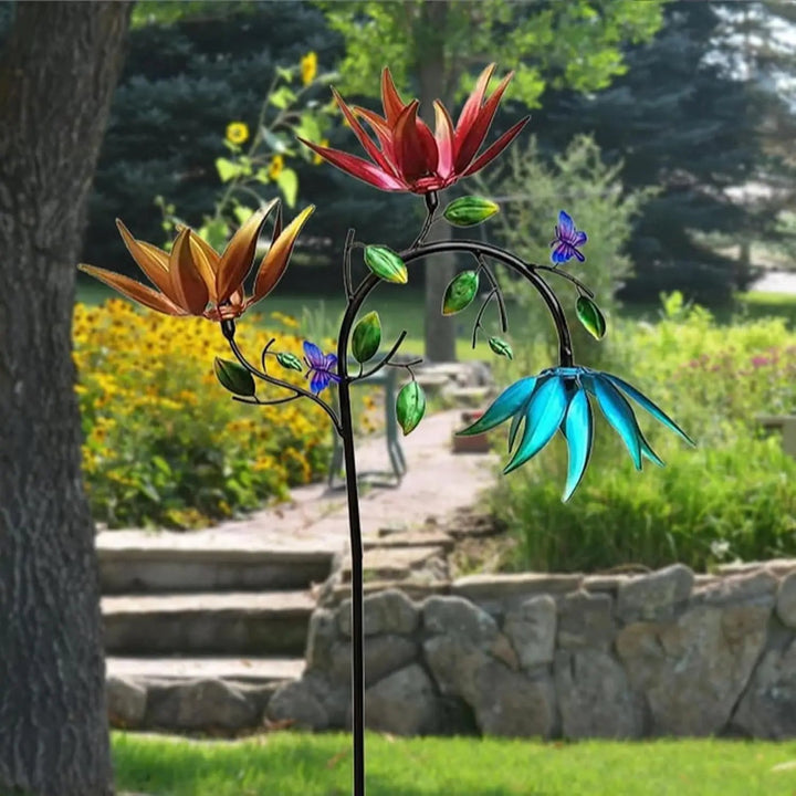BowLift | Colorful Garden Windspinner – Fascinating Flower Decoration