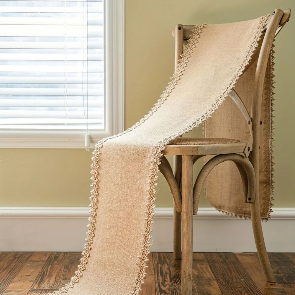 BowLift | Burlap Charm Boho Table Runner