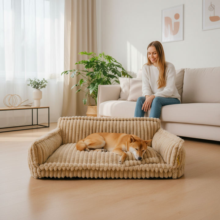 BowLift | Orthopedic Dog Sofa with Washable Plush Cover