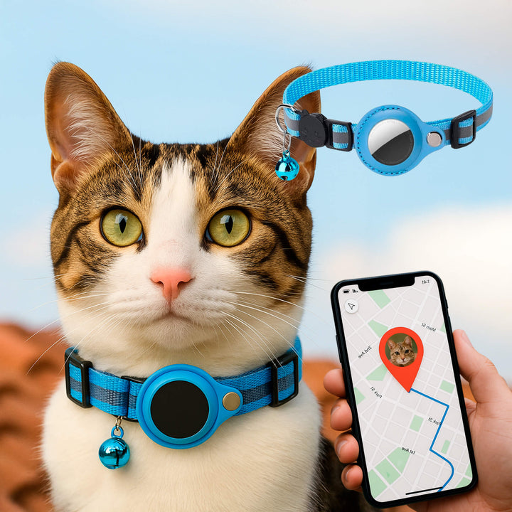 BowLift | Cat GPS Tracker Collar | Quick Release Closure, Reflective Design & Durable for Outdoor Safety Adventures