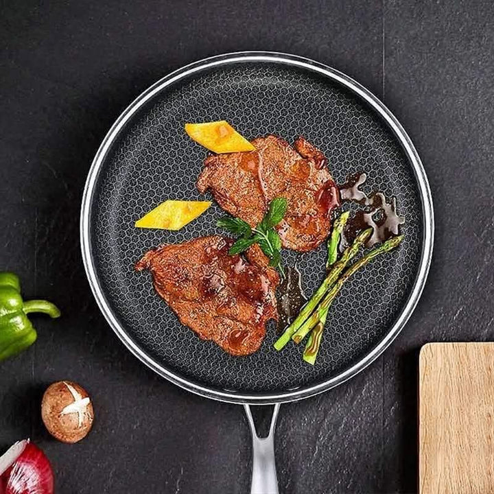 BowLift | Stainless Steel Non-Stick Frying Pan for Effortless Cooking