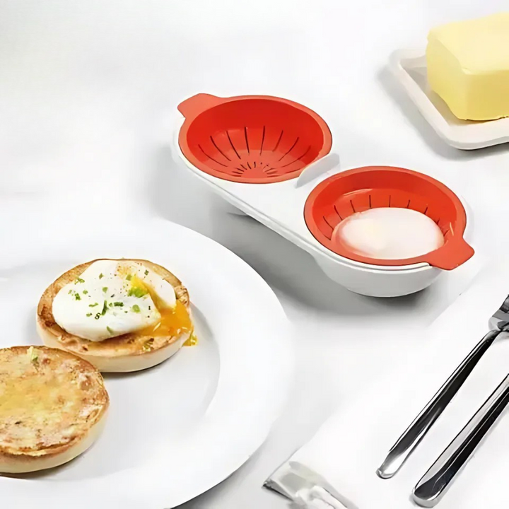 BowLift | Microwave Egg Cooker | Portable | Food-Grade Plastic | 24×11×6 cm