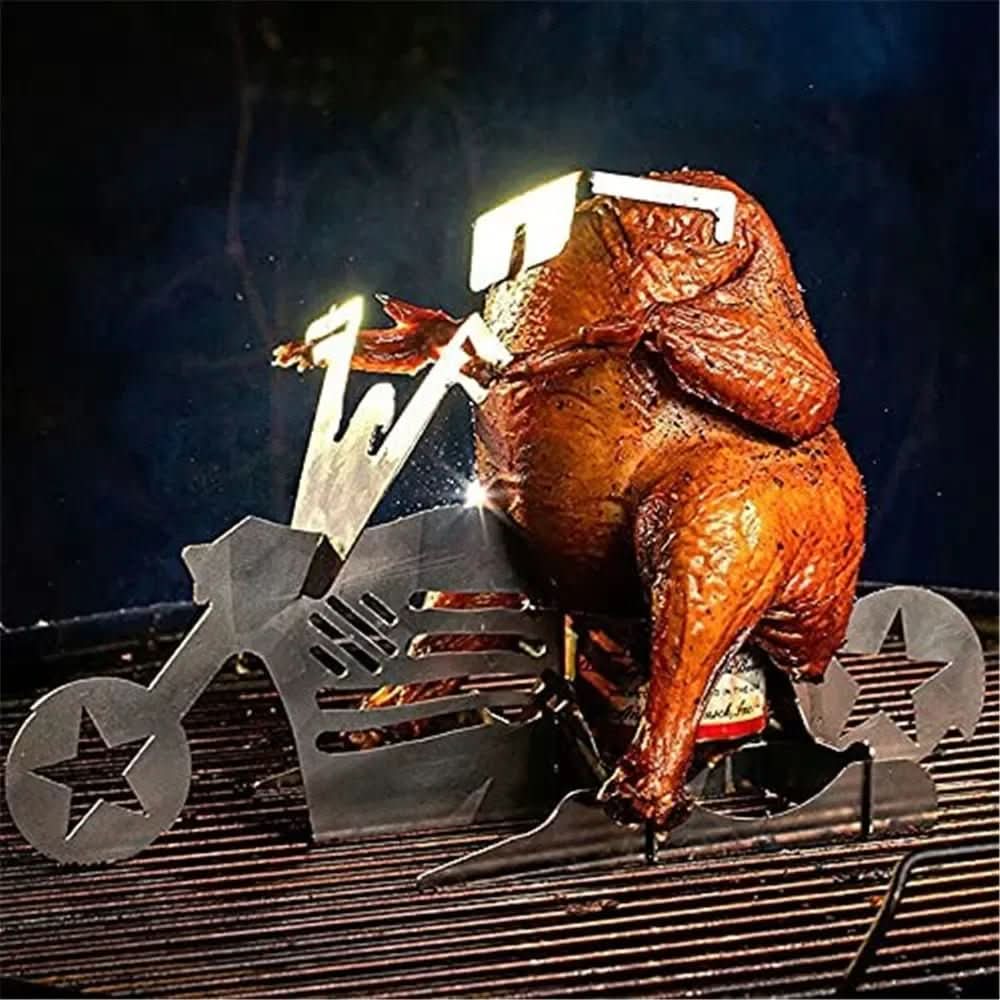 BowLift | stainless steel chicken rack for juicy grilling pleasure
