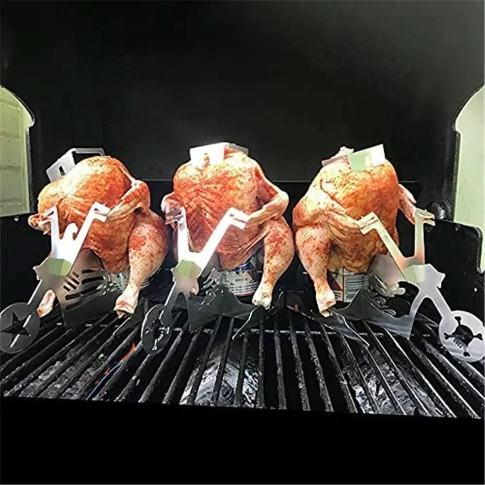 BowLift | stainless steel chicken rack for juicy grilling pleasure