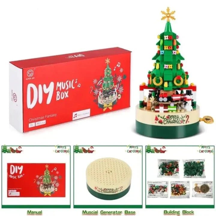 BowLift | DIY Christmas Music Box with Christmas Tree Design and "We Wish You a Merry Christmas" Melody