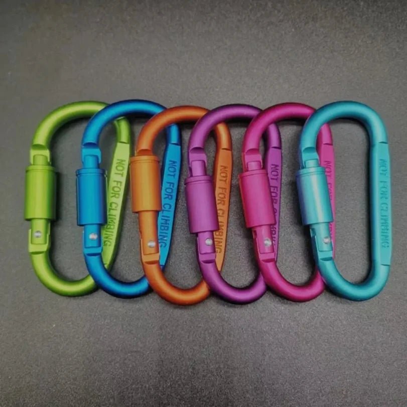 BowLift | D-förmiger Karabiner in mehreren Farben für Wandern & Camping