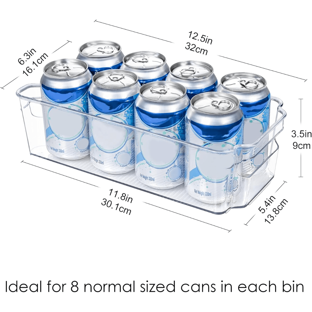 BowLift | Transparent storage boxes for fridge & kitchen in a set of 4