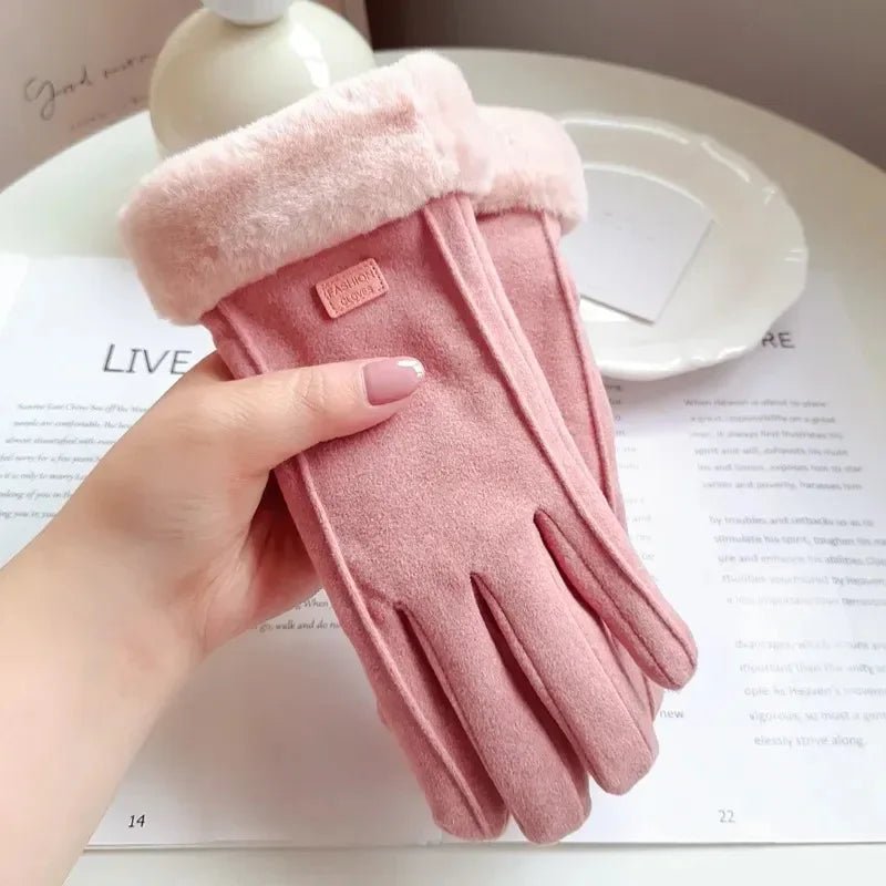 BowLift | Thick Suede Touchscreen Gloves for Cold Days