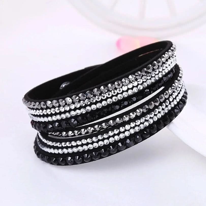 BowLift | Elegant Wrap Bracelet with Crystals for Women