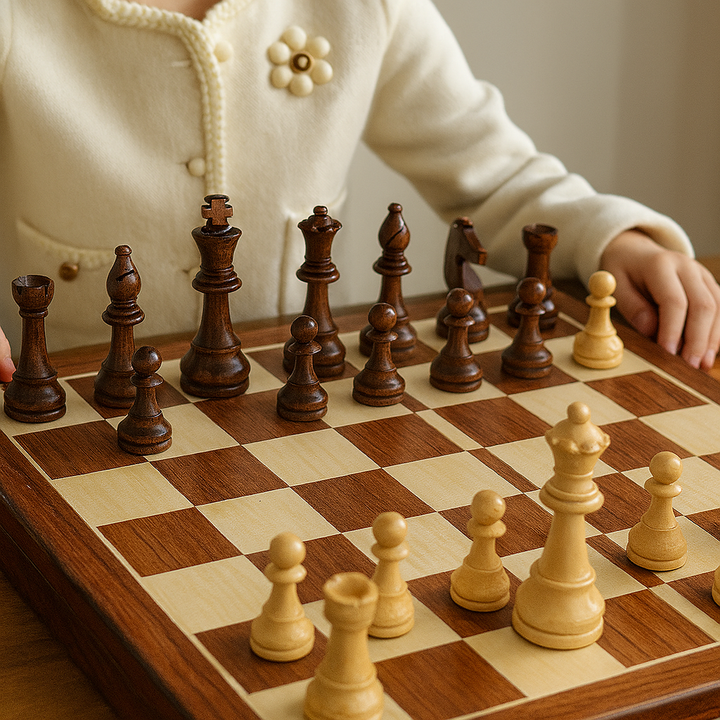 BowLift | Wooden Chess Set – Tournament Grade Folding Board with Handcrafted Pieces