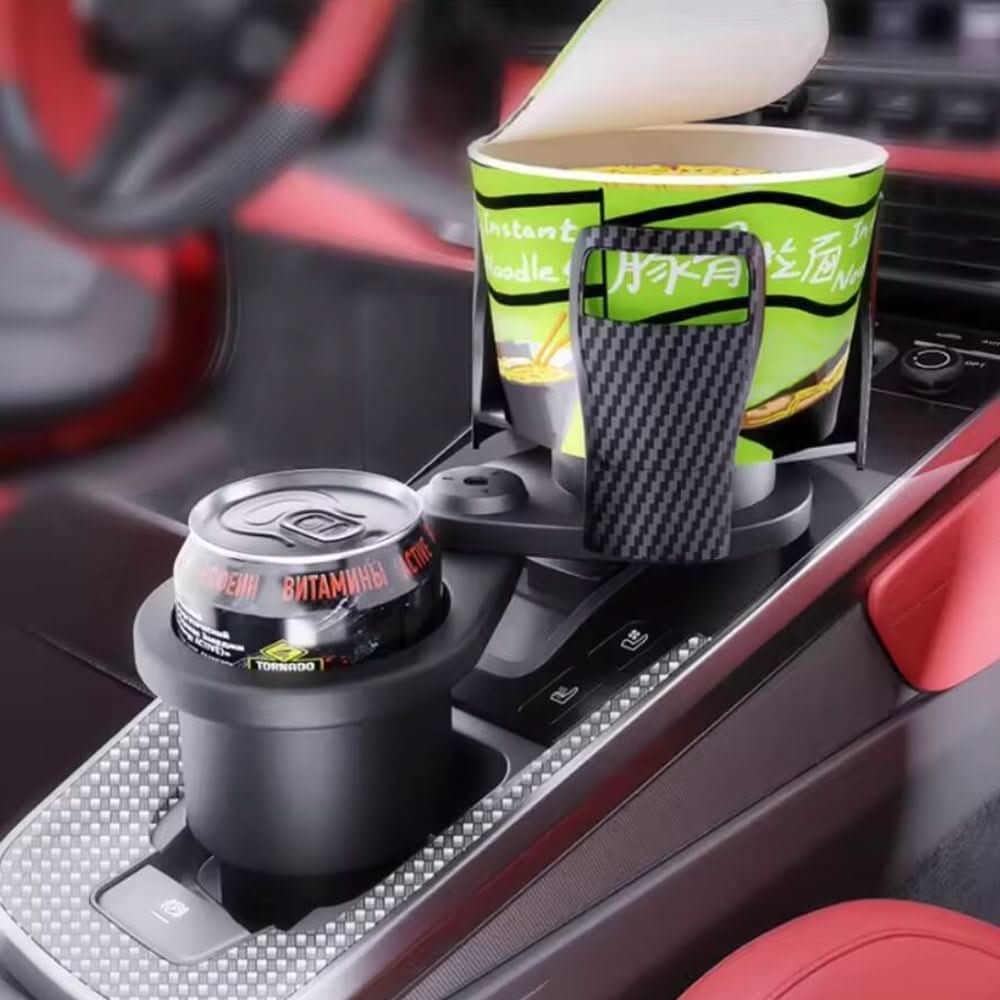 BowLift | 2-in-1 Car Drink Holder with Rotation Function & Telescopic Fixation