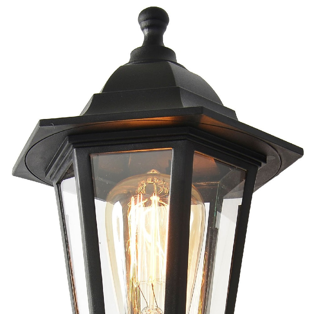 BowLift | Black Outdoor Vintage Hanging Lamp with PIR