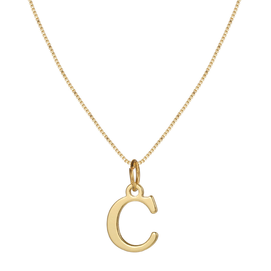 BowLift | 14k Minimal Serif Initial Necklace
