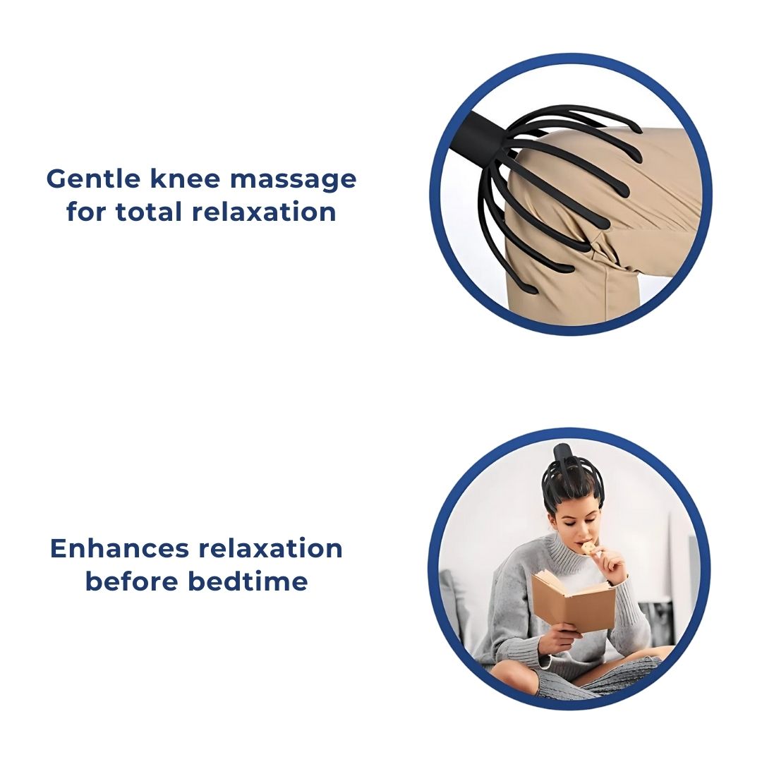 BowLift | Smart Electric Octopus Head Massager Machine for Scalp Massage, Stress Relief, Improved Sleep & Multi-Directional Vibration