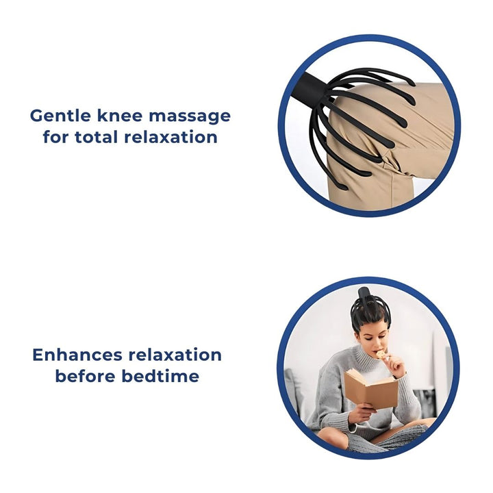 BowLift | Smart Electric Octopus Head Massager Machine for Scalp Massage, Stress Relief, Improved Sleep & Multi-Directional Vibration