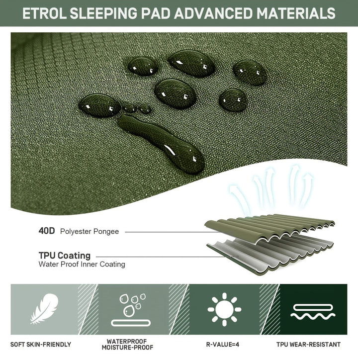 BowLift | Inflatable Camping Mattress | Waterproof, Portable & Easy Inflation for Outdoor Adventures