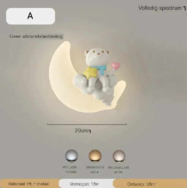 BowLift | Wall lamp Moon | Gentle lighting | High quality - Noram