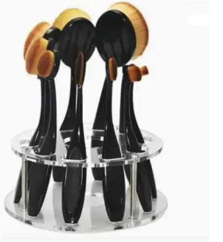 BowLift | Makeup Brush Holder for Set of 10 Oval Brushes – Home for Your Brushes