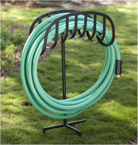 ornate wrought iron outdoor garden hose stand with rustproof powder-coated finish Bowlift