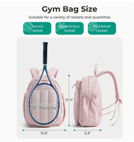 Sport Tennis Racket Backpack Bowlift