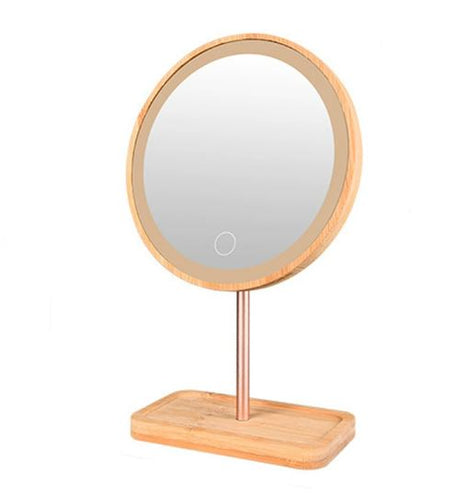 BowLift | Wooden Illuminated Makeup Mirror