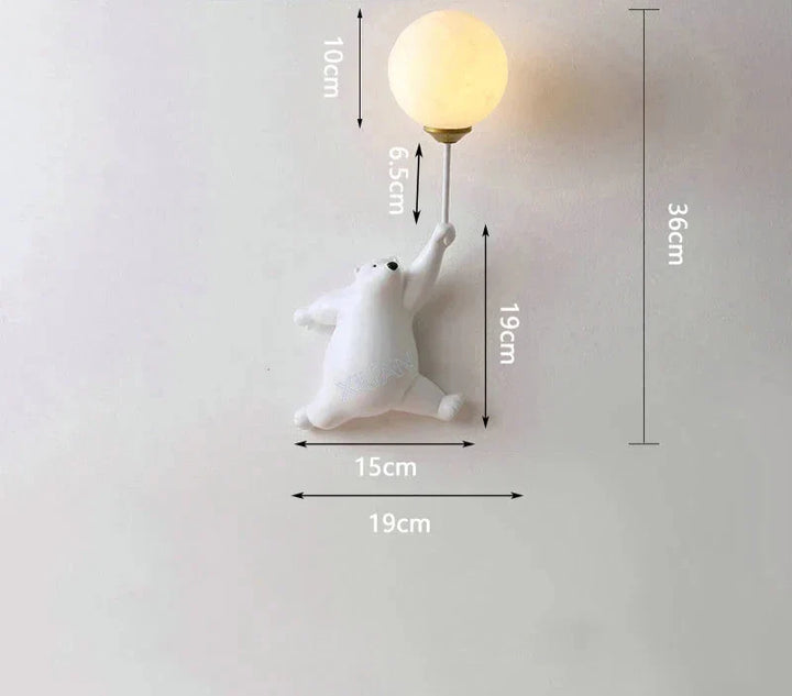 Cartoon Wall Light for Children's Room – LED Wall Lamp for Kids | Bowlift