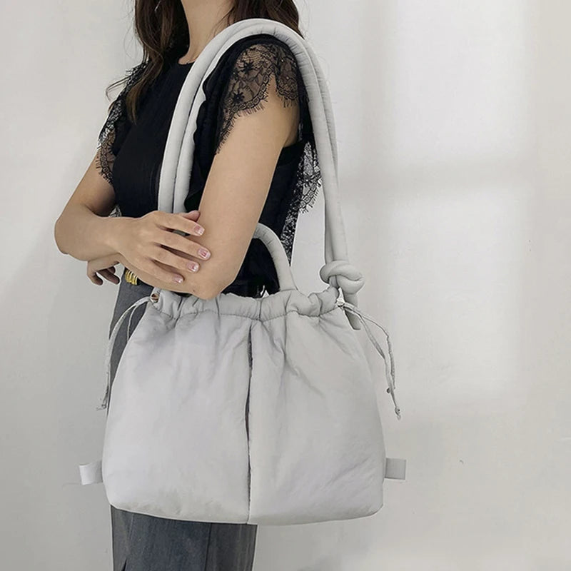 BowLift | Riva Puffer Handbag – Stylish Carry Bag with Shoulder Strap