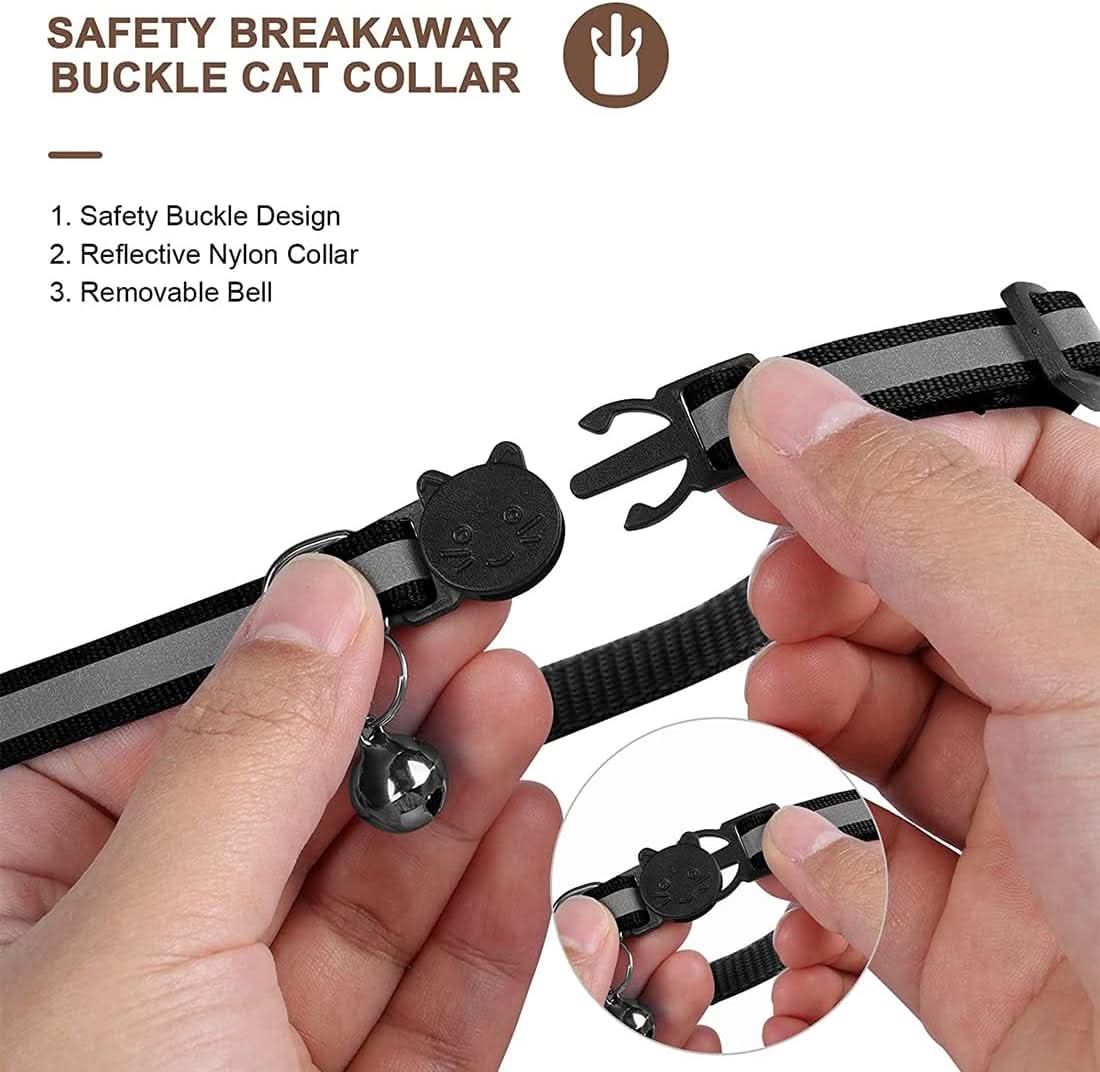 BowLift | GPS Cat Collar with Reflective Design and Safety Closure