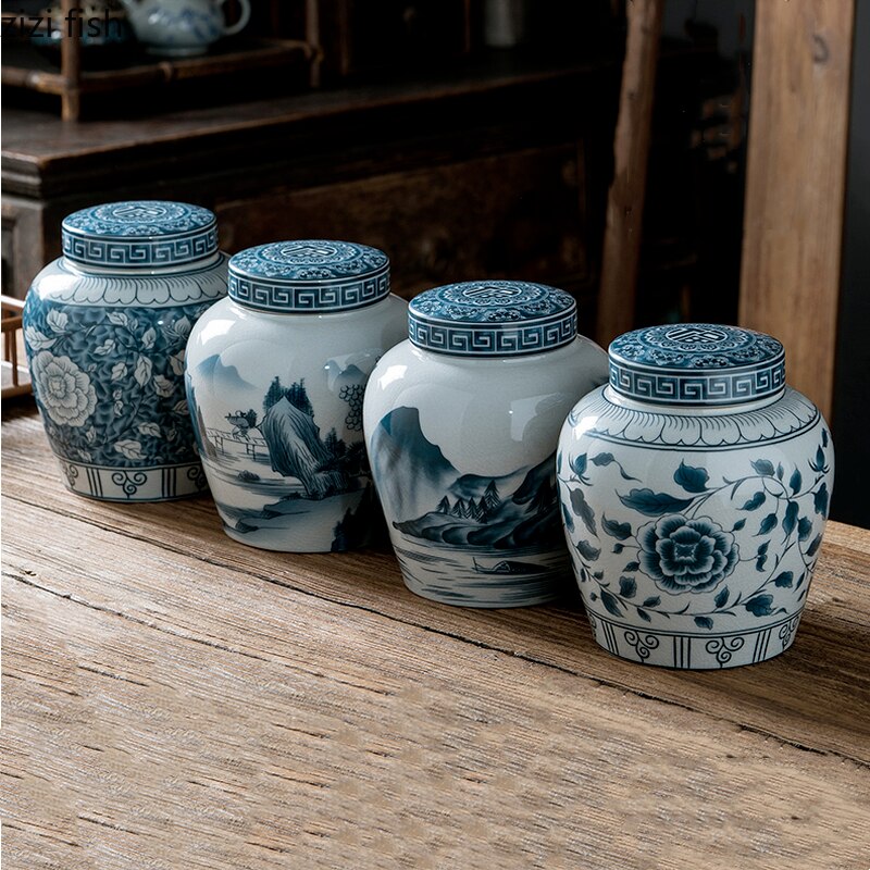 BowLift | Ceramic airtight container tea box tea can moisture-protected storage tank tea container storage bottle tea organizer jar tea cans