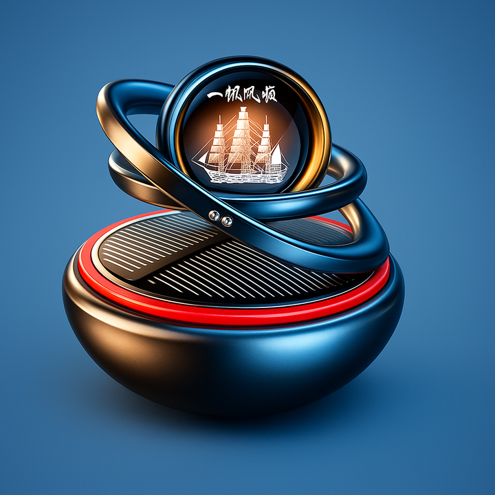 EcoFresh | Solar Car Air Freshener – Odour Elimination – Continuous Fragrance – Stylish Dashboard Design – No Batteries Needed Bowlift