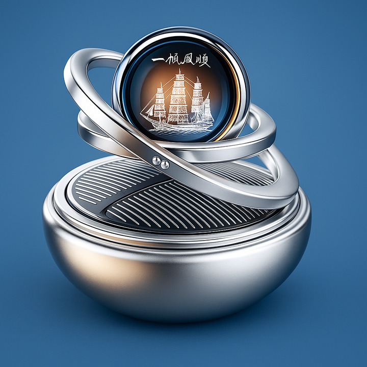 EcoFresh | Solar Car Air Freshener – Odour Elimination – Continuous Fragrance – Stylish Dashboard Design – No Batteries Needed Bowlift