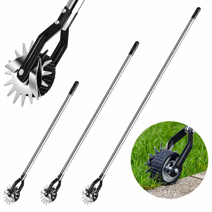 Manual lawn edge trimmer with roller | Bowlift