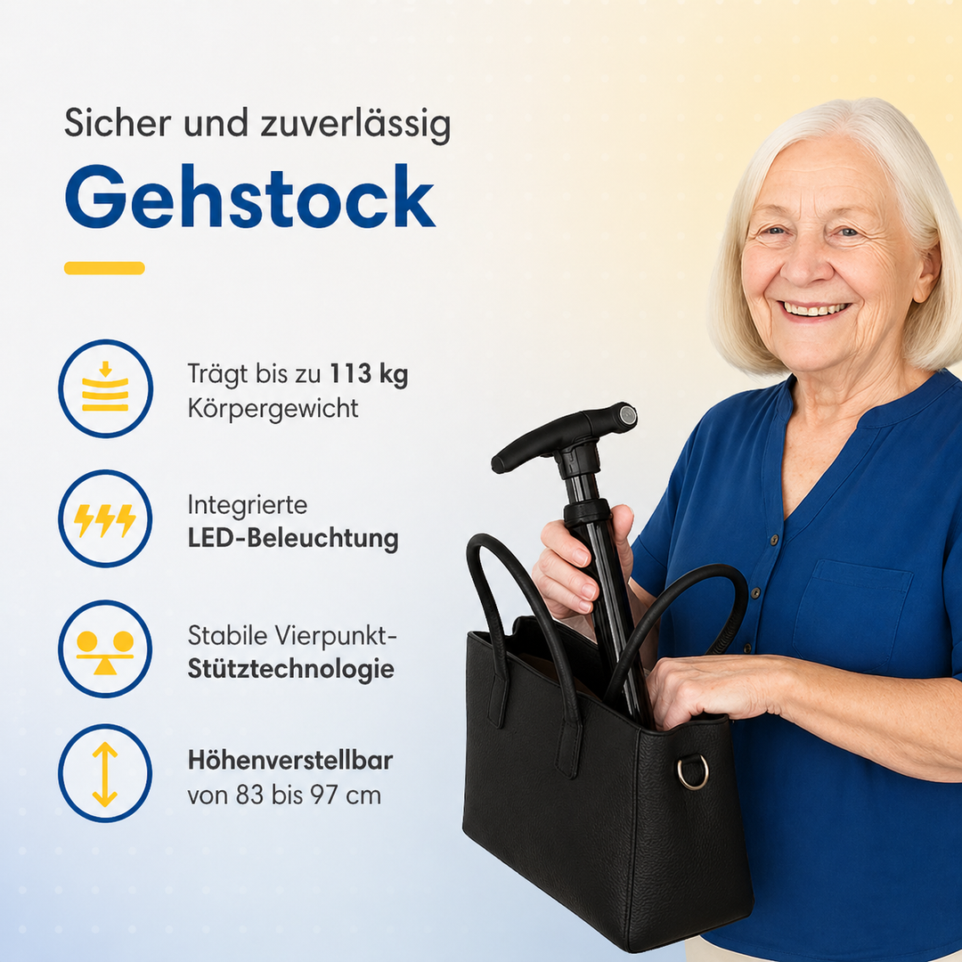 Adjustable walking stick | Bowlift