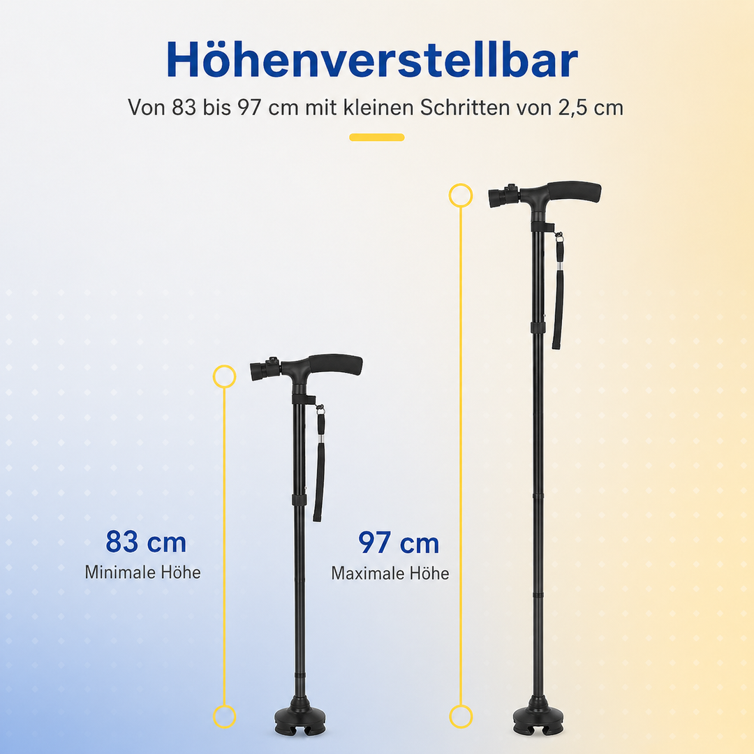 Adjustable walking stick | Bowlift