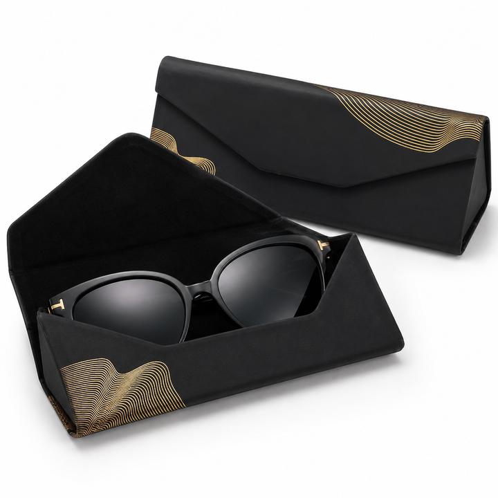 Protective Folding Hard-shell Triangular Eyewear Case Bowlift